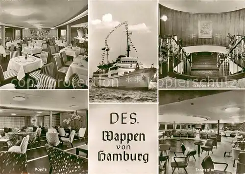 AK / Ansichtskarte Dampfer_Oceanliner Wappen von Hamburg  