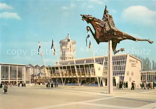 AK / Ansichtskarte Exposition_Universelle_Bruxelles_1958 Allegorie von den 4 Aymon Kindern 