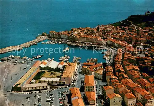 AK / Ansichtskarte Saint_Tropez_Var Vue aerienne sur le port et la Ville Saint_Tropez_Var