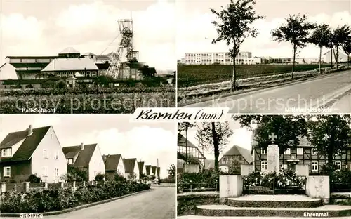 AK / Ansichtskarte Barnten Kali Schacht Mittelpunktschule Siedlung Ehrenmal Barnten