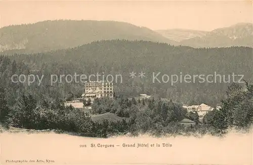 AK / Ansichtskarte Saint Cergues_France Grand Hotel et la Dole 