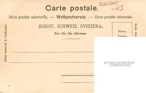 AK / Ansichtskarte Zermatt_VS mit Breithorn Zermatt_VS