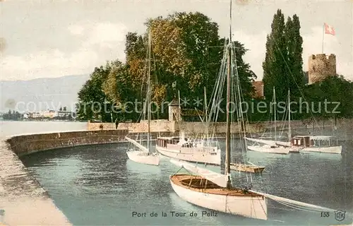 AK / Ansichtskarte La_Tour de Peilz Bootshafen La_Tour de Peilz