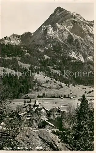 AK / Ansichtskarte Gsteig_BE mit Spitzhorn 