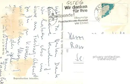 AK / Ansichtskarte Gsteig_BE mit Spitzhorn 