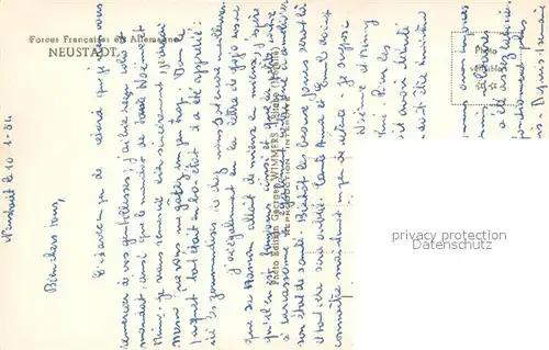 AK / Ansichtskarte Neustadt_Schwarzwald Forces Francaises en Allemagne Neustadt_Schwarzwald