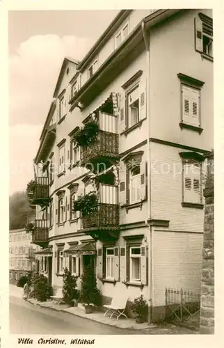 AK / Ansichtskarte Wildbad_Schwarzwald Villa Christine Wildbad_Schwarzwald