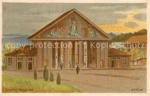 AK / Ansichtskarte Bern_BE Schweizerische Landesausstellung Bern 1914 Eingang Laenggasse Bern_BE