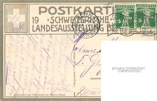 AK / Ansichtskarte Bern_BE Schweizerische Landesausstellung Bern 1914  Bern_BE