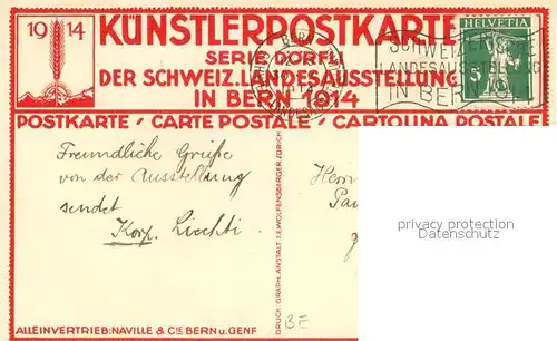 AK / Ansichtskarte Bern_BE Schweizerische Landesausstellung Bern 1914  Bern_BE