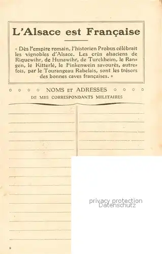 AK / Ansichtskarte Trachten_Frankreich L Alsace est Francaise 