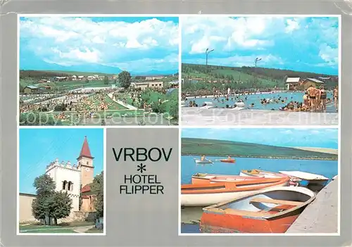 AK / Ansichtskarte Vrbov_Flipper_SK Obec v udoli Vrbovskeho potoka V historickom jadre obce sa nachadza renesancna zvonica so stitkovou atikou 