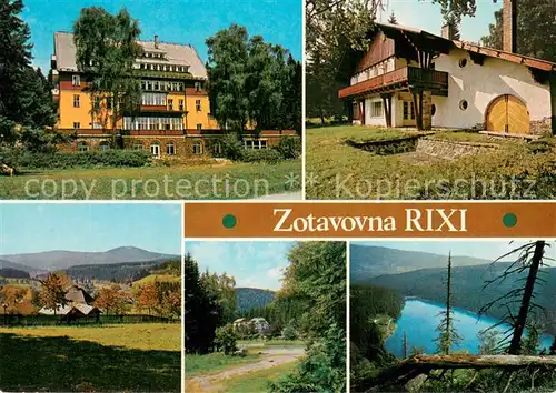 AK / Ansichtskarte Spicak_nad_Sumave Zotavovna Rixi Vila G Velky Javor Zotavovna Prokop Cerne jezero 