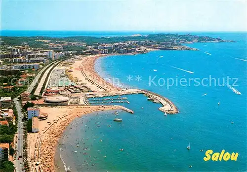AK / Ansichtskarte Salou_ES Playa Fliegeraufnahme 