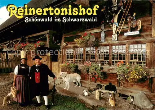 AK / Ansichtskarte Schoenwald_Schwarzwald Kulturdenkmal Reinertonishof Schoenwald Schwarzwald