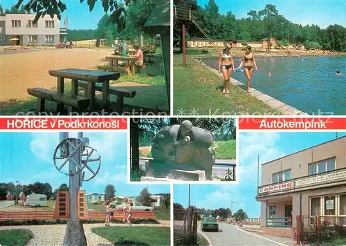 AK / Ansichtskarte Horice_v_Podkrkonosi_Horschitz_CZ Autokempink U Veze automotoklub Svazarmu Horice v Podkrkonosi 