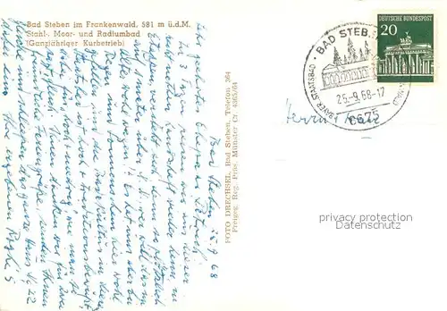 AK / Ansichtskarte Bad_Steben Fliegeraufnahme Bad_Steben