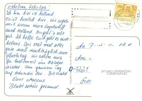 AK / Ansichtskarte Makkum Fischereihafen Ortspartie Makkum