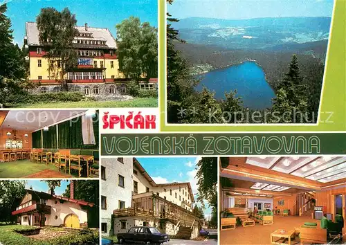 AK / Ansichtskarte Spicak_nad_Sumave Vojenska zotavovna objekt Rixi Vila G Prokop Interiery Rixi a Prokop Cerne jezere 