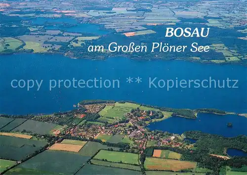 AK / Ansichtskarte Bosau am Grossen Ploener See Fliegeraufnahme Bosau