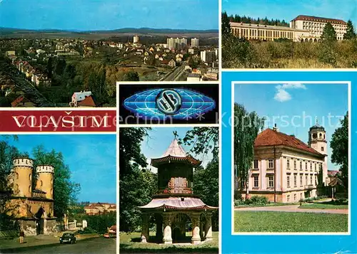 AK / Ansichtskarte Vlasim_Wlaschim_CZ Sidlo Blanickych strojiren Kladruby Statni ustav rehabilitacni 