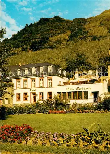 AK / Ansichtskarte Bernkastel Kues Terrassen Hotel Haus Behrens Bernkastel Kues