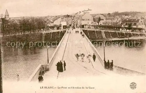 AK / Ansichtskarte Le_Blanc_36_Indre Le Pont et l Avenue de la Gare 