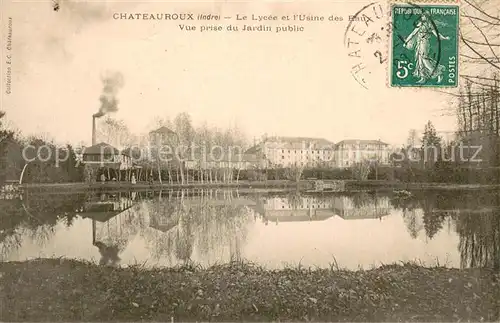AK / Ansichtskarte Chateauroux_36_Indre Le Lycee et l Usine des Eaux  