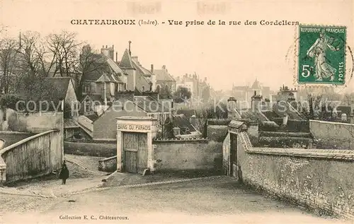 AK / Ansichtskarte Chateauroux_36_Indre Vue prise de la rue des Cordeliers 