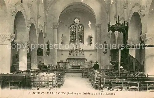AK / Ansichtskarte Neuvy Pailloux_36_Indre Interieur de l Eglise 