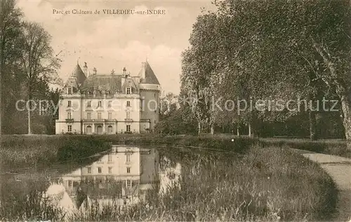 AK / Ansichtskarte Villedieu_36 sur Indre Parc et Chateau 