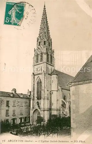 AK / Ansichtskarte Argenton_36 sur Creuse L Eglise Saint Sauveur 