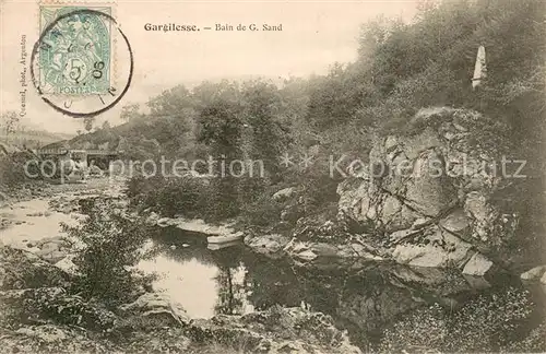 AK / Ansichtskarte Gargilesse Dampierre_36_Indre Bain de G. Sand 