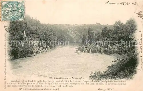 AK / Ansichtskarte Gargilesse Dampierre_36_Indre Le Gouffre 