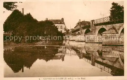 AK / Ansichtskarte Cloyes sur le Loir Le Pont Cloyes sur le Loir