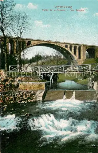 AK / Ansichtskarte Luxembourg__Luxemburg Vallee de la Petrusse   Pont Adolpho 