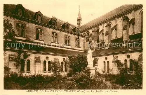 AK / Ansichtskarte Abbaye_de_la_Grande_Trappe_Soligny la Trappe_61 Le Jardin du Cloitre 