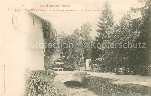 AK / Ansichtskarte Alzau_Alzeau_Arfons_81_Tarn Naissance de la Rigole Alimentant le Canal du Mior 