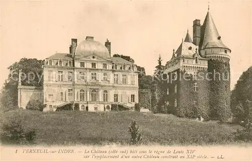 AK / Ansichtskarte Verneuil sur Indre Le Chateau bati sous le regne de Louis 14. Verneuil sur Indre