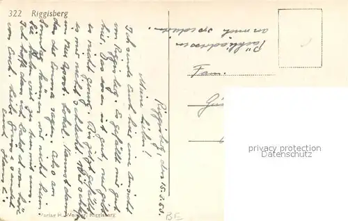 AK / Ansichtskarte Riggisberg Fliegeraufnahme Riggisberg