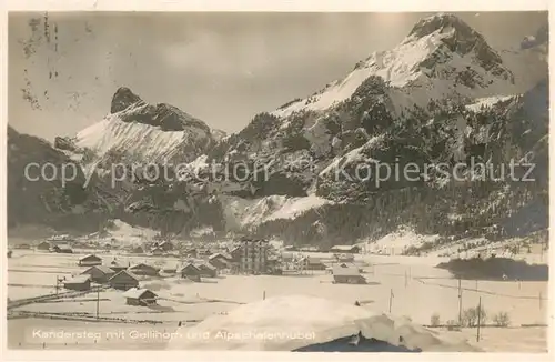 AK / Ansichtskarte Kandersteg_BE mit Gellihorn und Alpschofenhubel Kandersteg_BE