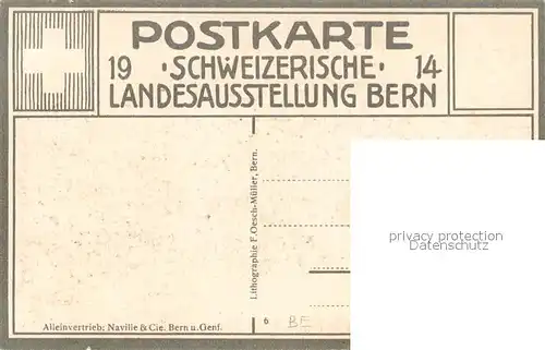 AK / Ansichtskarte Bern_Bethlehem Schweizerische Landesausstellung Bern 1914  Bern_Bethlehem