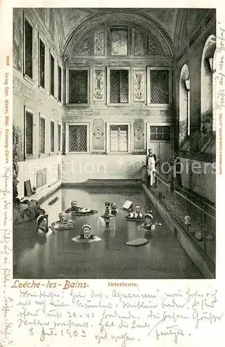 AK / Ansichtskarte Loeche les Bains_VS Interieure 
