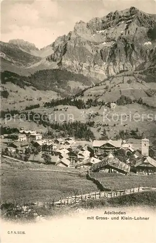 AK / Ansichtskarte Adelboden mit Gross und Klein Lohner Adelboden