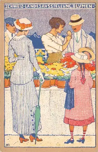 AK / Ansichtskarte Bern_BE Schweizerische Landesausstellung Bern 1914 Blumen Bern_BE