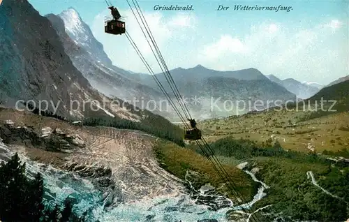 AK / Ansichtskarte Grindelwald Der Wetterhorn Aufzug Panorama Grindelwald