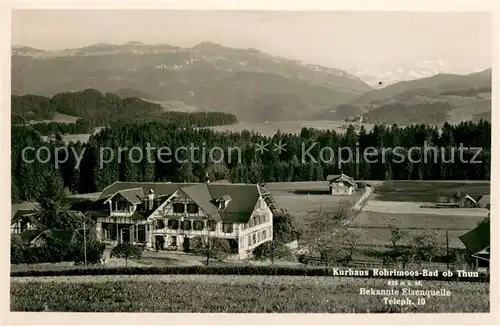 AK / Ansichtskarte Thun_BE Kurhaus Rohrimoos Bad Eisenquelle Thun_BE