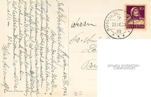 AK / Ansichtskarte Rueschegg_BE Panorama mit Kirche 