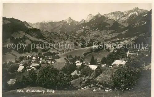 AK / Ansichtskarte Weissenburg_BE Berg Panorama Weissenburg BE