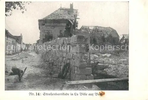 AK / Ansichtskarte La_Ville aux Bois_02_ les Dizy Strassenbarrikade 